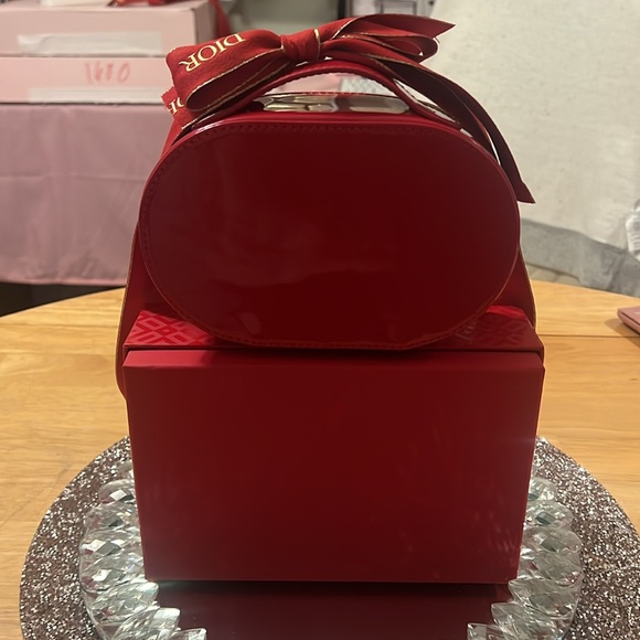 Christian Dior Red Vanity Case With Lunar New Year Box and Ribbon - Picture 10 of 12